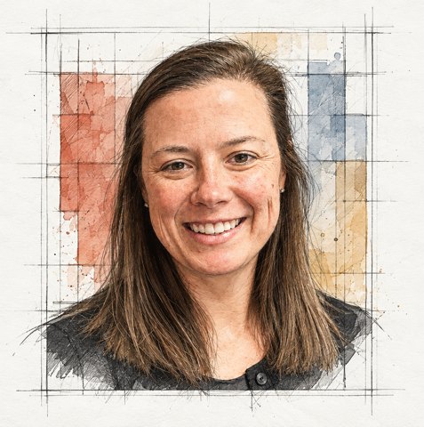 Illustrated portrait of Elizabeth Stinnett